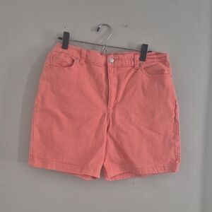 Gloria Vanderbilt Coral Jean Shorts